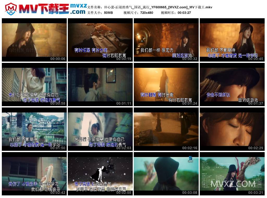 田心蕾-后退的勇气_国语_流行_YF600665